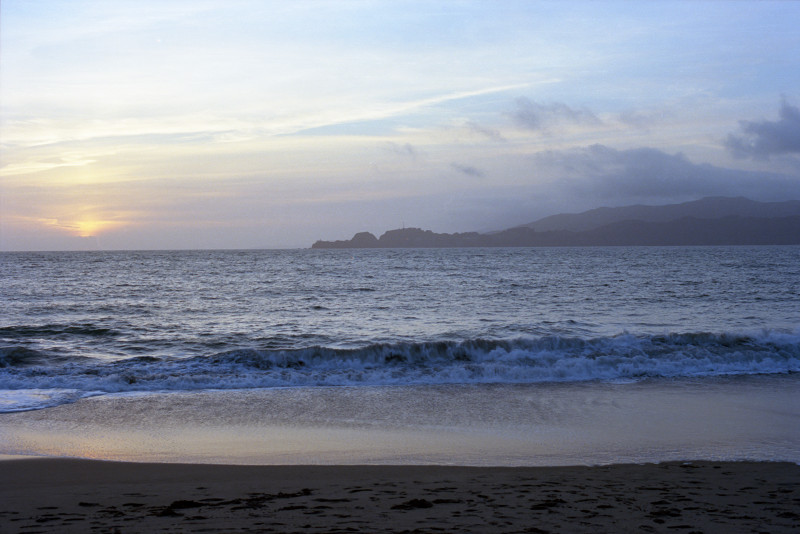 Baker Beach sunset, San Francisco.