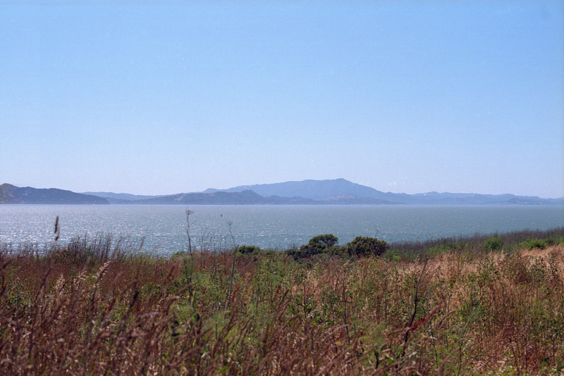 View from Berkeley Marina toward Mount Tamalpais