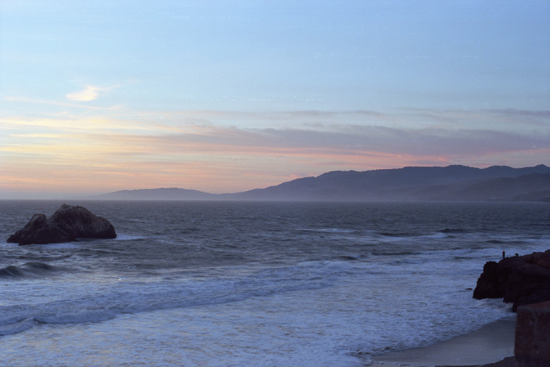 Marin Headlands from Cliff House, San Francisco.