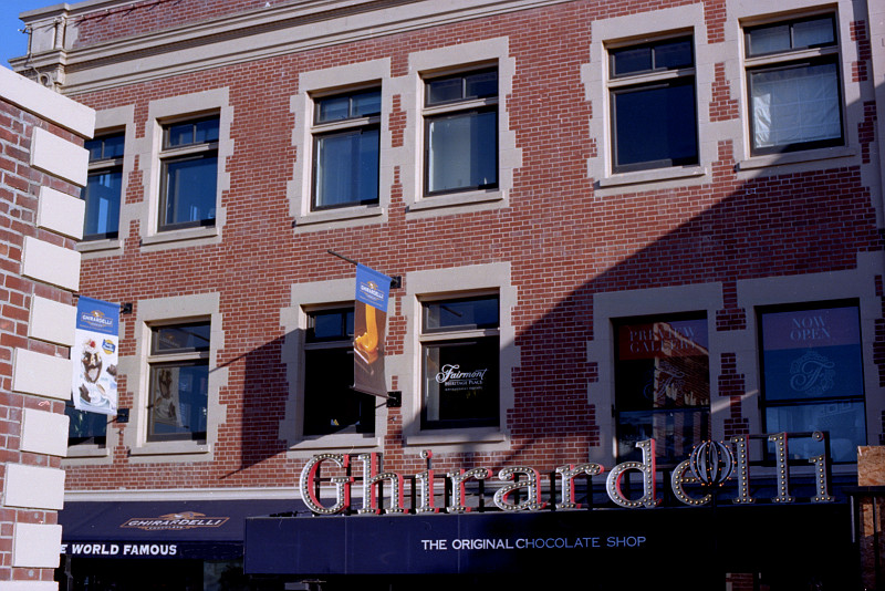 Windows above the Chocolate Shop, Ghirardelli Square, San Francisco