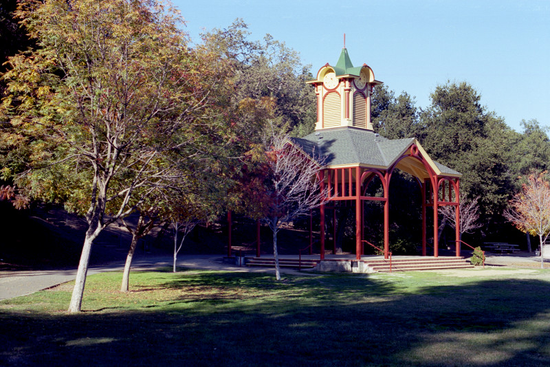 Pavilion in a public park adjacent to Vasona Lake Park