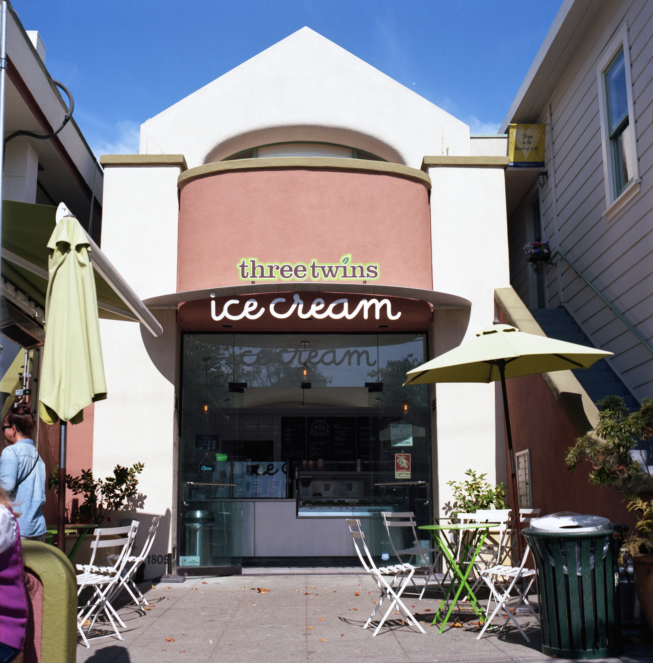 Three Twins Ice Cream Shop, Fourth Street, Berkeley.