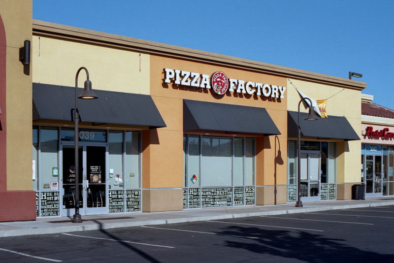 Magnificent Pizza Factory in the shopping center