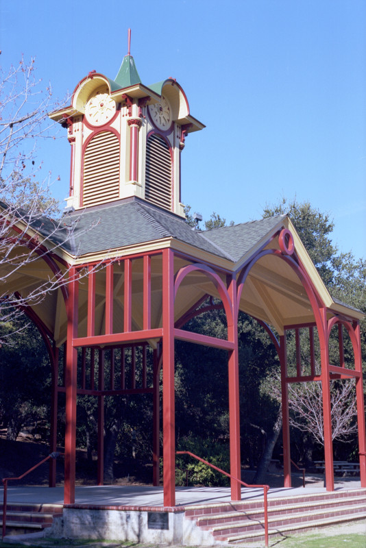 Pavilion in a public park adjacent to Vasona Lake Park