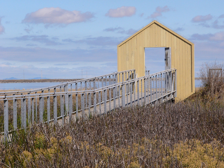 Boardwalk gate at Don Edwards Wildlife Refuge.